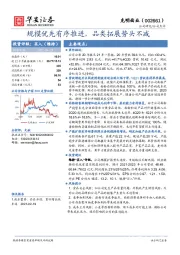 规模优先有序推进，品类拓展势头不减