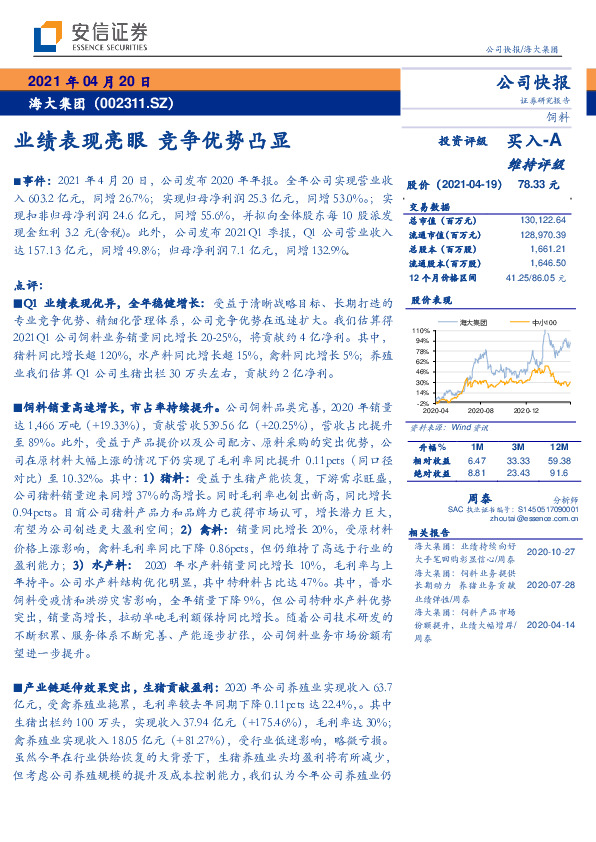 业绩表现亮眼 竞争优势凸显