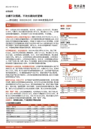 2020年年度报告点评：业绩不及预期，不改长期向好逻辑