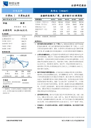 金融科技领先厂商，看好银行IT新周期