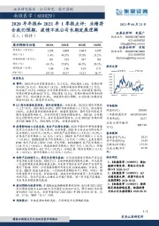 2020年年报和2021年1季报点评:业绩符合我们预期,疫情不改公司长期发展逻辑