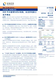 2020年业绩增长符合预期，医美管线潜力逐步释放