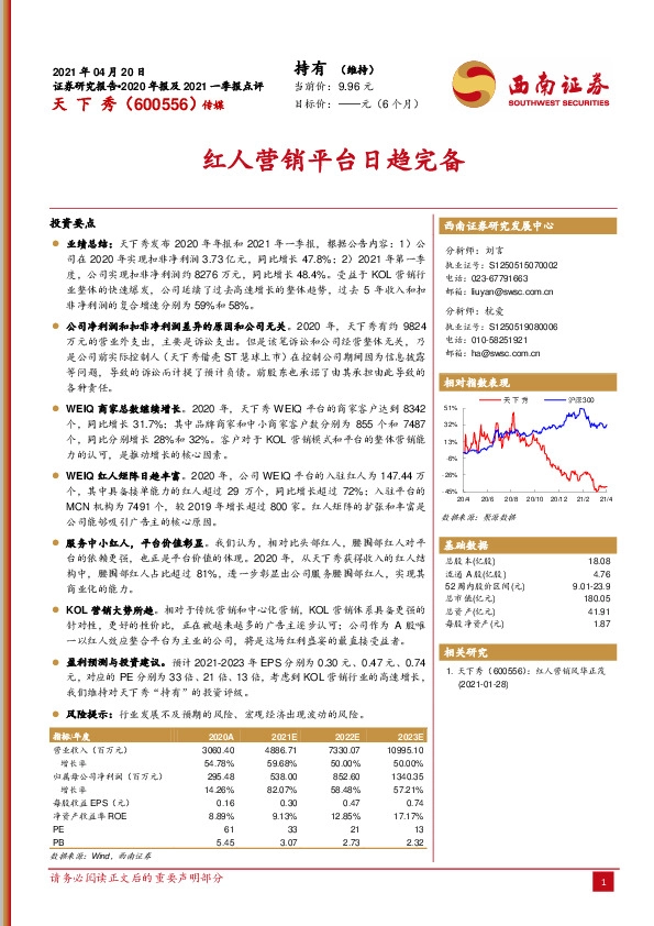 红人营销平台日趋完备