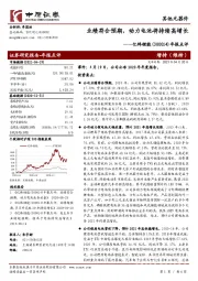 年报点评:业绩符合预期,动力电池将持续高增长