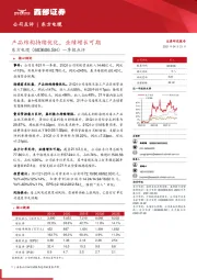 一季报点评：产品结构持续优化，业绩增长可期