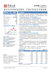 量价齐升保持高速增长，产能扩张抢占市场份额