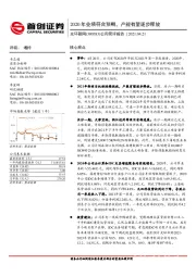 公司简评报告：2020年业绩符合预期，产能有望逐步释放