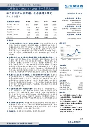 2021年一季报点评:动力电池进入收获期,全年高增长确定