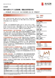 2020年年报及2021年一季报点评：海外电表与EPC业务高增，储能业务积极布局