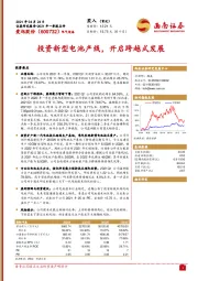 投资新型电池产线，开启跨越式发展