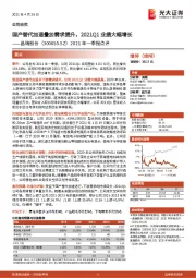 2021年一季报点评：国产替代加速叠加需求提升，2021Q1业绩大幅增长