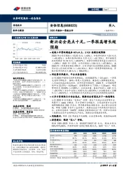 2020年报和一季报点评：新兴安全亮点十足，一季报高增长超预期