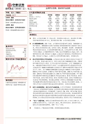 业绩符合预期，新材料平台扬帆