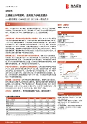 2021年一季报点评：业绩超出市场预期，盈利能力多维度提升