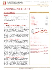 业绩短期承压 新能源加速开拓