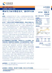 精细化工细分赛道龙头,盈利环比抬升