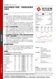 年报业绩略低于预期，电商盈利质量明显提升