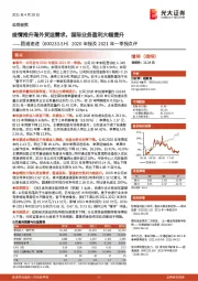 2020年报及2021年一季报点评:疫情推升海外货运需求,国际业务盈利大幅提升