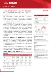 2020年报及2021一季报点评:十三五规划圆满收官,量价双升盈利稳健