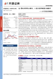 公司信息更新报告：Q1营收利润同比增长，小麦及麦种销量大幅提升