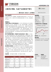 点评报告：业绩符合预期，电控产品持续国产替代