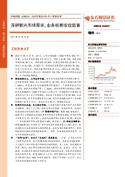2020年报及2021年一季报点评:深耕新兴市场需求,业务拓展收效显著