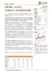 立足存储布局MCU，景气旺盛带动业务快速增长