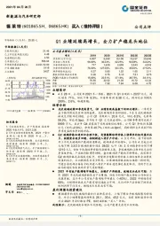 Q1业绩延续高增长，全力扩产稳龙头地位