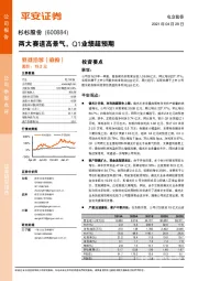 两大赛道高景气，Q1业绩超预期