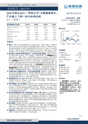 2020年报&2021一季报点评：业绩稳健增长，产业链上下游一体化初现成效