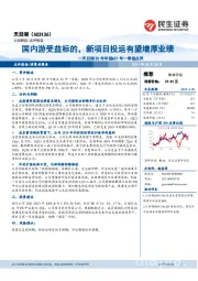 天目湖20年年报&21年一季报点评:国内游受益标的,新项目投运有望增厚业绩