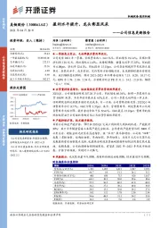 公司信息更新报告:盈利水平提升,龙头彰显风采