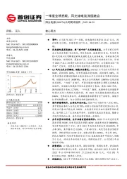 公司简评报告：一季度业绩亮眼，风光储电氢深度融合