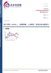 战略明确、人员稳定，各项业务全面回升