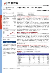 公司信息更新报告：业绩符合预期，DM-i系列车型放量在即