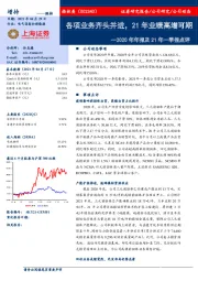 2020年年报及21年一季报点评：各项业务齐头并进，21年业绩高增可期