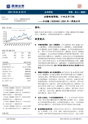 2021年一季报点评：业绩略超预期，十四五开门红