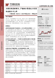 2020年报&2021一季报点评:业绩实现亮眼增长,产能配合渠道发力有望快速提升市占率