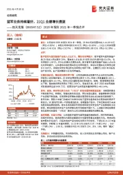 2020年报及2021年一季报点评：蓝军业务持续看好，21Q1业绩增长提速