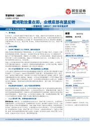 2020年年报点评:戴姆勒放量在即,业绩底部有望反转