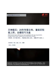 天神娱乐：20年年报公布，重组后轻装上阵，业绩扭亏为盈