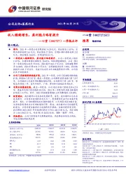 一季报点评：收入稳健增长，盈利能力略有提升