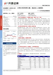 公司信息更新报告:归母扣非净利润大增,租金收入大幅增长
