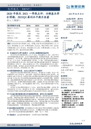 2020年报及2021一季报点评:业绩基本符合预期,2021Q1盈利水平提升显著