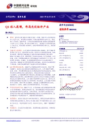 Q1收入高增，布局光伏组件产业