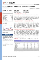 公司信息更新报告：业绩符合预期，中小尺寸面板龙头经营稳健