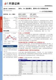 公司信息更新报告：DHA、SA高速增长，看好公司中长期成长性