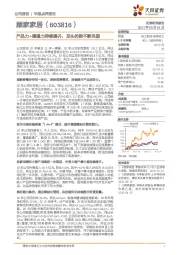 产品力+渠道力持续提升,龙头优势不断巩固