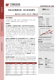 2021年一季报点评:传统业务稳健发展,新业务快速增长