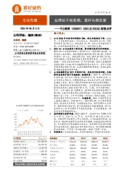 2020及2021Q1财报点评:业绩处于恢复期,看好长期发展